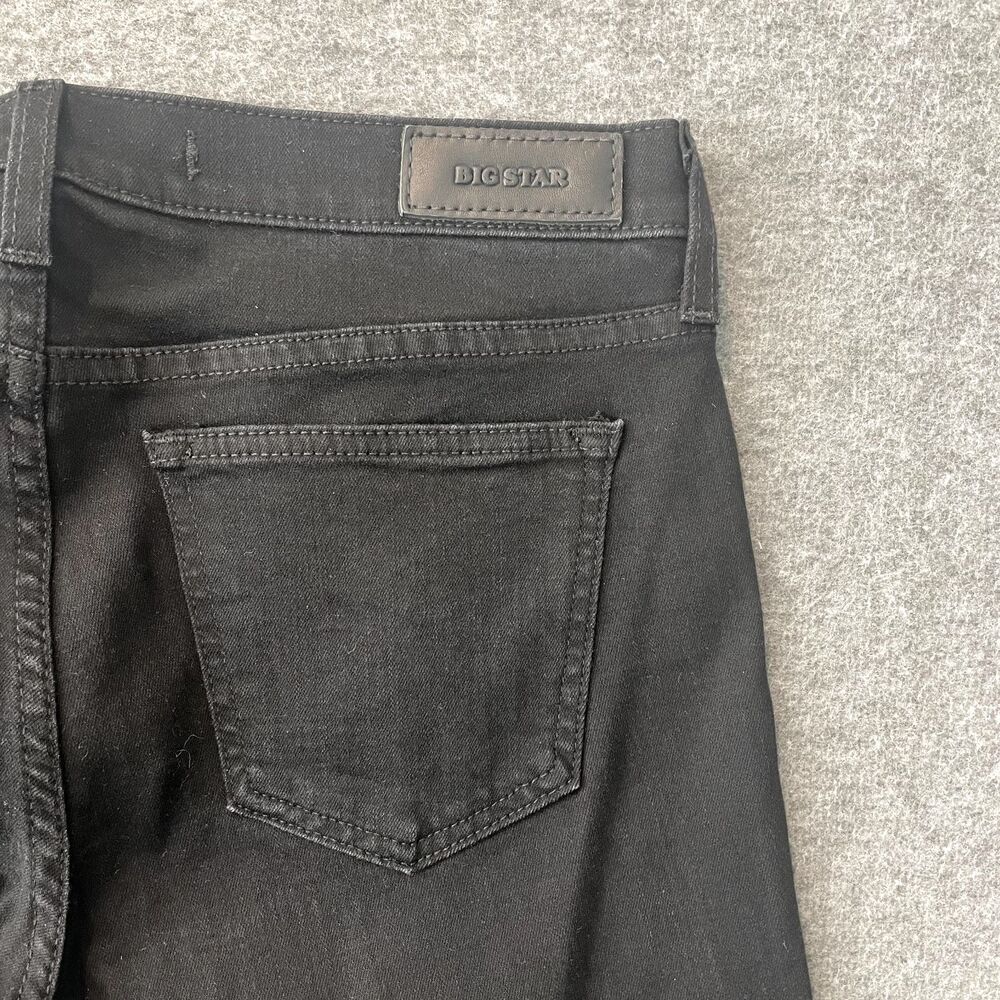 BIG STAR Black Jeans EUC Womens Size 29 Low Rise Stretch Premium Denim QUWAXAABR